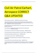 Civil Air Patrol Earhart,  Aerospace CORRECT  Q&A UPDATED