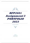 RFP2601 Assignment 3 PORTFOLIO 2023