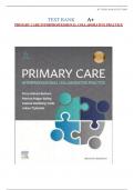  TEST BANK FOR PRIMARY CARE INTERPROFFESSIONAL COLLABORATIVE PRACTICE BY TERRY B, PATRICIA C, JOANNE S, JOANN  T.  6TH EDITION  {CHAPTER 1-228} WITH CORRECT ANSWERS 