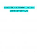 Test Bank Primary Care Interprofessional Collaborative Practice 6th Edition by Terry Mahan Buttaro Chapter 1-228|Complete All Chapters {Latest 100 % Verified Test bank}