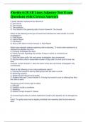 Florida 6-20 All Lines Adjuster Test Exam Questions with Correct Answers 