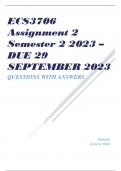 ECS3706 Assignment 2 Semester 2 2023 – DUE 29 SEPTEMBER 2023