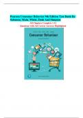 Pearson Consumer Behavior 9th Edition Test Bank By Solomon, Main, White, Dahi And Simpson (All Chapters complete, Questions with all correct answers highlighted)