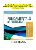 TEST BANK Fundamentals of Nursing (11TH) by Potter Perry| Complete Guide Chapter 1-50 Latest Test Bank 100% Veriﬁed Answers (NEW VERSION) PDF