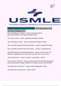 USMLE Step 1 High Yield 2023 /122 Questions And Answers Rated (A+)