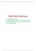 NURS 6541 Final Exam (Latest 5 Versions, 500 Q & A), NURS 6541N Final Exam, NRNP 6541- Primary Care of Adolescents and Children, Walden University.