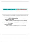 PATHO-RENAL/GI SAC 2019/2023 RETAKE PAPER WITH 100%  CORRECT ANSWERS-GRADED A+(HIGHLY RECOMMENDED)