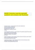  NASM Corrective exercise specialist questions and answers well illustrated.