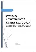 PRF3701 ASSESMENT 2 SEMESTER 2 2023