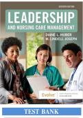 Test Bank For Leadership and Nursing Care Management 7th Edition by Huber||ISBN NO-10 0323697119,ISBN NO-13 978-0323697118||Complete Guide A+||Latest Update