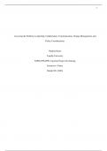 Assessing the Problem: Leadership, Collaboration, Communication, Change Management, and Policy Considerations (NURS-FPX4900: Capstone Project for Nursing) A+ Graded