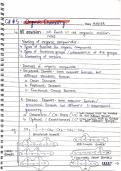 Complete Organic Chemistry GCE A level Chemistry Notes