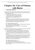 Chapter 26: Care of Patients with Burns (Test Bank Medical Surgical Nursing 9th Edition Ignatavicius Workman)