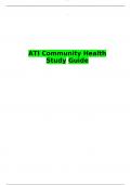 ATI COMMUNITY HEALTH STUDY GUIDE MDC(IV)2023-2024 UPDATE (RASMUSSEN UNIVERSITY)