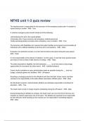 NFHS unit 1-3 quiz review Questions & Answers 2023 (A+ GRADED 100% VERIFIED)