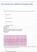 ACLS Practice Quiz I Questions and Answers 2023