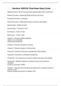 Hondros- NUR163- Final Exam Study Guide