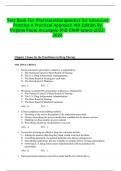   Test Bank For Pharmacotherapeutics for Advanced Practice A Practical Approach 4th Edition By Virginia Poole Arcangelo PhD CRNP-latest-2023-2024