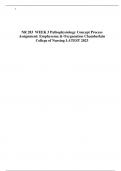 NR 283 WEEK 3 Pathophysiology Concept Process  Assignment: Emphysema & Oxygenation Chamberlain  College of Nursing LATEST 2023