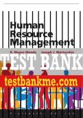 Test Bank For Human Resource Management 14th Edition All Chapters - 9780135879993