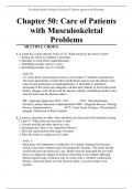 Chapter 50: Care of Patients with Musculoskeletal Problems   Test Bank Medical Surgical Nursing 9th Edition Ignatavicius Workman