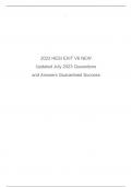 2023 HESI EXIT V6 NEW Updated July 2023 Quuestions and Answers Guaranteed Success