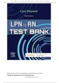 TESTBANK FOR LPN TO RN TRANSITIONS 5TH EDITION BY CLAYWELL