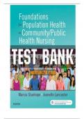 TEST BANK FOR FOUNDATION OF POPULATION HEALTH FOR COMMUNITY PUBLIC HEALTH NURSING 5TH EDITION STANHOPE