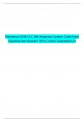 PATHOPHYSI D236 CLC 056 Analyzing Contract Costs Exam Questions and Answers 100% Correct Guaranteed A+