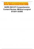 NURS 2941ATI Comprehensive Content Review- MEdical surgical STUDY GUIDE