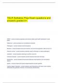  TDLR Esthetics Prep Exam questions and answers graded A+.