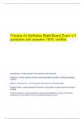  Practice for Esthetics State Board Exam V.1 questions and answers 100% verified.