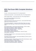  MTA Test Exam With Complete Solutions 2023