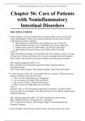 Chapter 56: Care of Patients with Noninflammatory Intestinal Disorders  Test Bank Medical Surgical Nursing 9th Edition Ignatavicius Workman