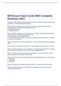 Package deal for MTA Exam Flash Cards With Complete Solutions 2023