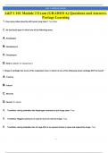 A&P 1 101 Module 2 Exam (GRADED A) Questions and Answers- Portage Learning