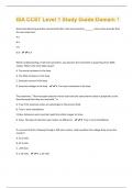 ISA CCST Level 1 Study Guide: Domain 1 | 56  Questions And Answers Already Graded A+