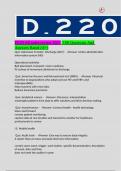 D220 All notes review 2023 /100 Questions And Answers Rated (A+)