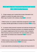 WGU D075 Objective Assessment   questions and answers Latest 2023 - 2024 (verified answers)