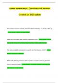 Examfx practice test/93 Questions and Answers Graded A+ 2023 update