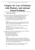 Chapter 62: Care of Patients with Pituitary and Adrenal Gland Problems   Test Bank Medical Surgical Nursing 9th Edition Ignatavicius Workman