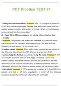 PCT Practice TEST #1 | 120 Questions with 100% Correct Answers