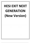 HESI EXIT NEXT GENERATION (New Version)