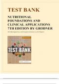 Test Bank for Nutritional Foundations and Clinical Applications 7th Edition by Grodner||ISBN NO-10,0323544908||ISBN NO-13,978-0323544900||Complete Guide A+||All Chapters Covered!