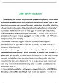 ANSI 3653 Final Exam 2023 Questions and Answers with complete solution