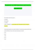 Wonderlic test 2023 Questions and Answers GRADED A+