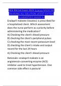 HESI RN Exit Exam 2023 Science MEDICINE /NURSING ALL SOLUTION LATEST EDITION GUARANTEED GRADE A+ 