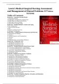 TEST BANK Lewiss Medical-Surgical Nursing- Assessment and Management of Clinical Problems 11th Edition(OxE-163692025