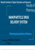  This presentation provides an overview of the Nanoparticle Drug Delivery Systems .