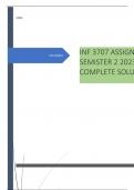 9/21/2023 UNISA INF 3707 ASSIGNMENT 3 SEMISTER 2 2023 COMPLETE SOLUTION  moazam al kass